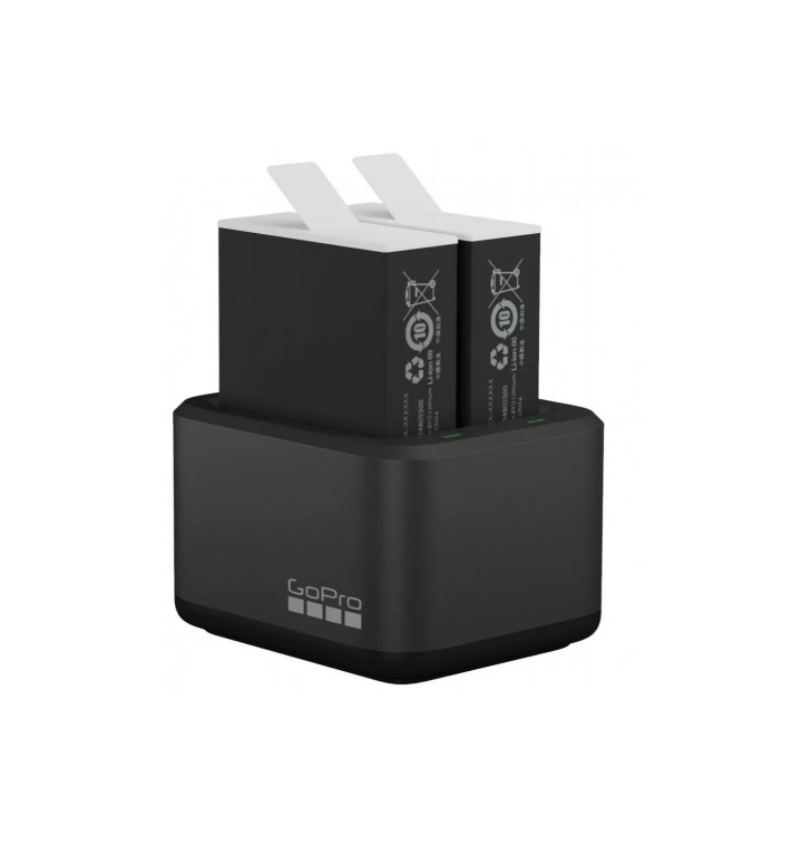 Двойное зарядное устройство + Аккумулятор 2 шт. GoPro Dual Battery Charger + battery Enduro 2 pcs for HERO11/10/9 (ADDBD-211)